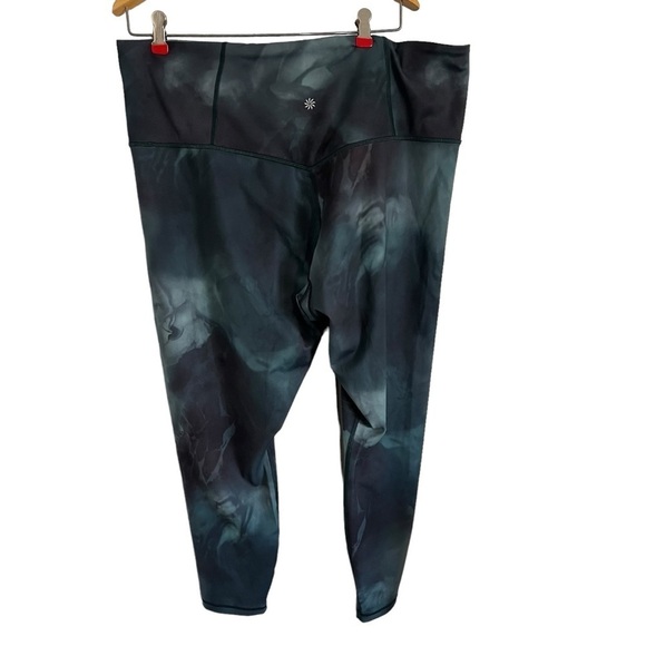 ATHLETA Plus Size Elation Marine Dark Marble Printed 7/8 Tight Leggings NWOT - Picture 3 of 11